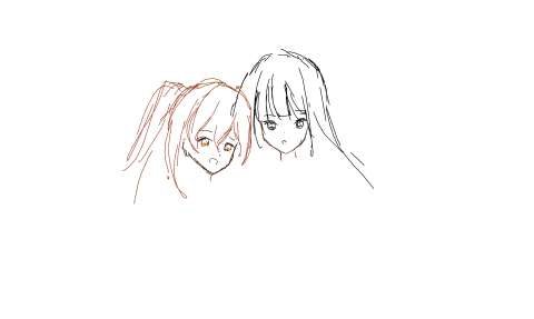 黑長直和棕髮雙馬尾少女 by mrjackzhou 2025/12/20